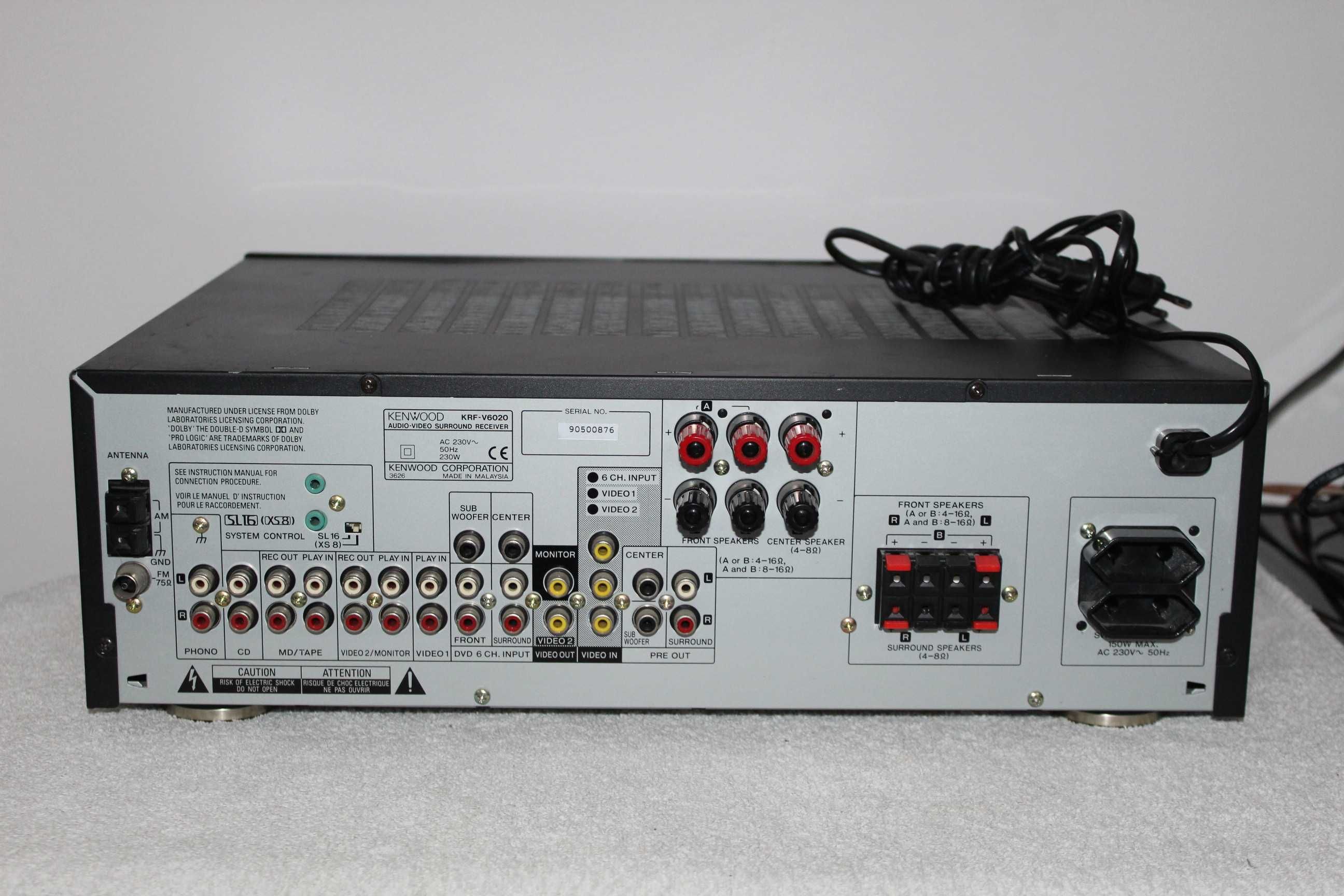 KENWOOD KRF-V6020 Mocny amplituner wzmacniacz kino domowe Wysyłka