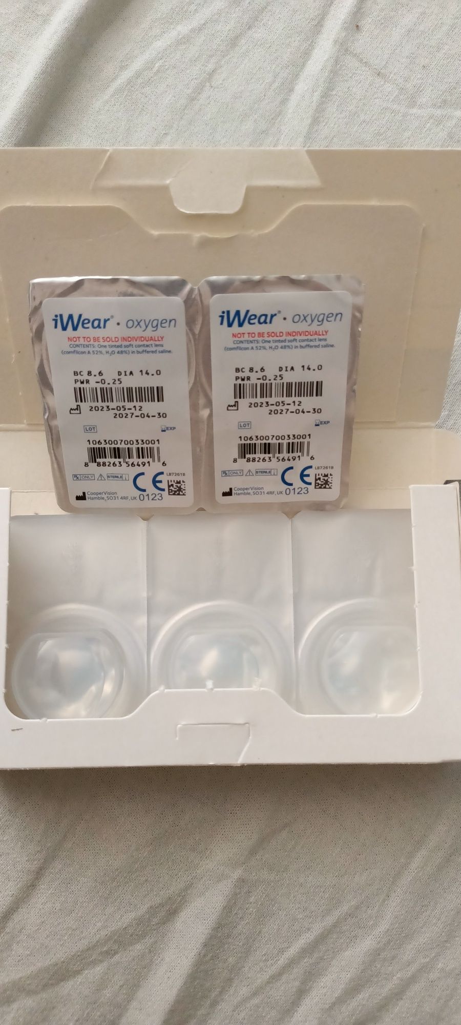 Soczewki kontaktowe iwear oxygen -0,25