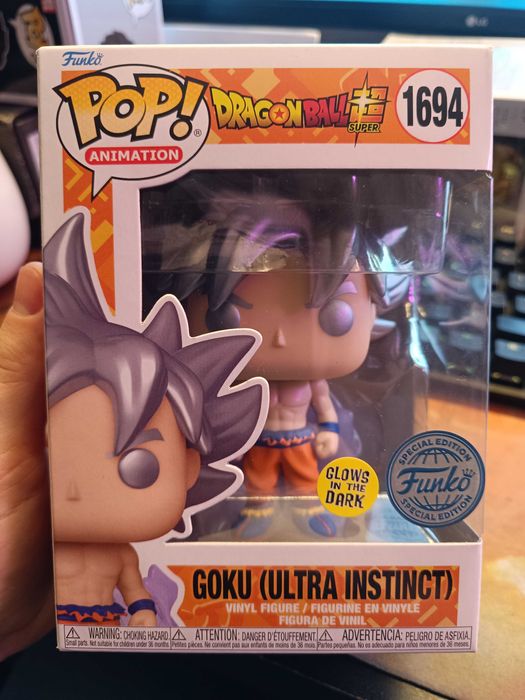 Funko POP Dragon Ball 1694 Goku (ultra Instinct) glow Special Edition