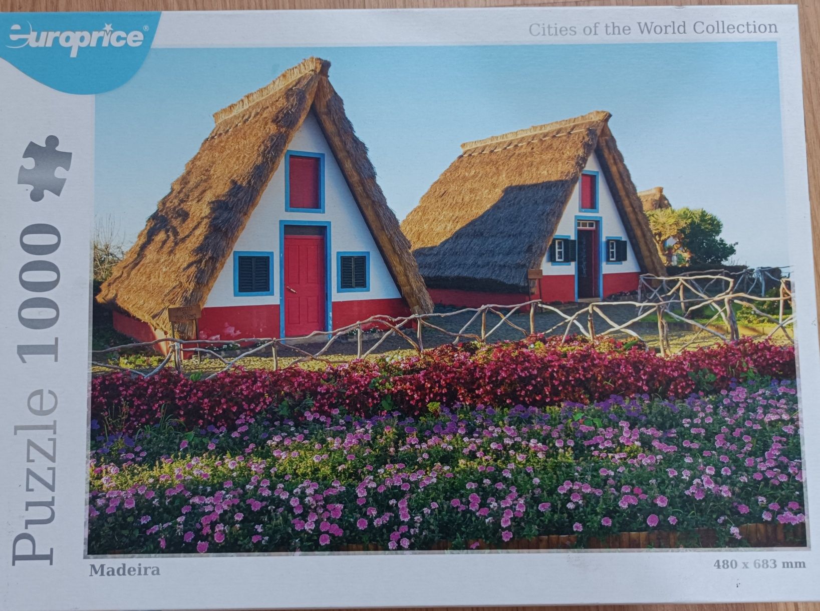Puzzle Europrice da Madeira, com 1000 peças.  Está praticamente novo.