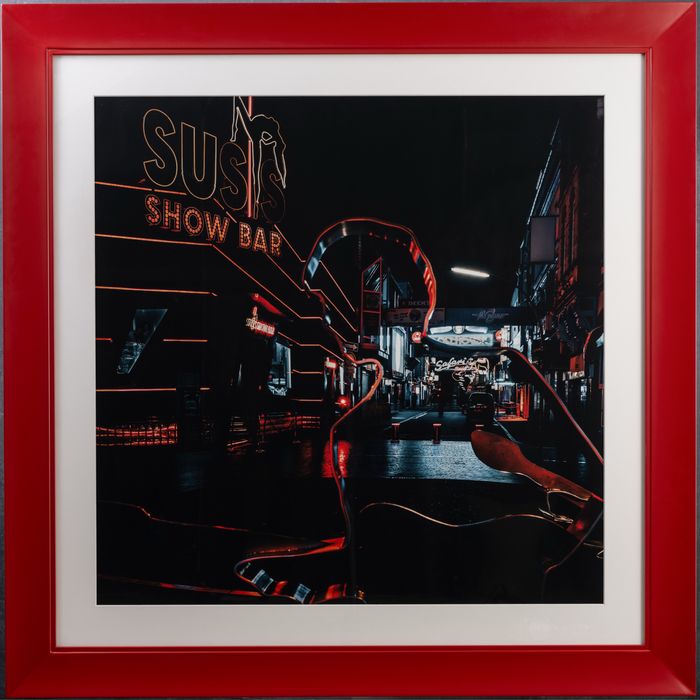 Foto artística emoldurada – Reeperbahn, Hamburgo