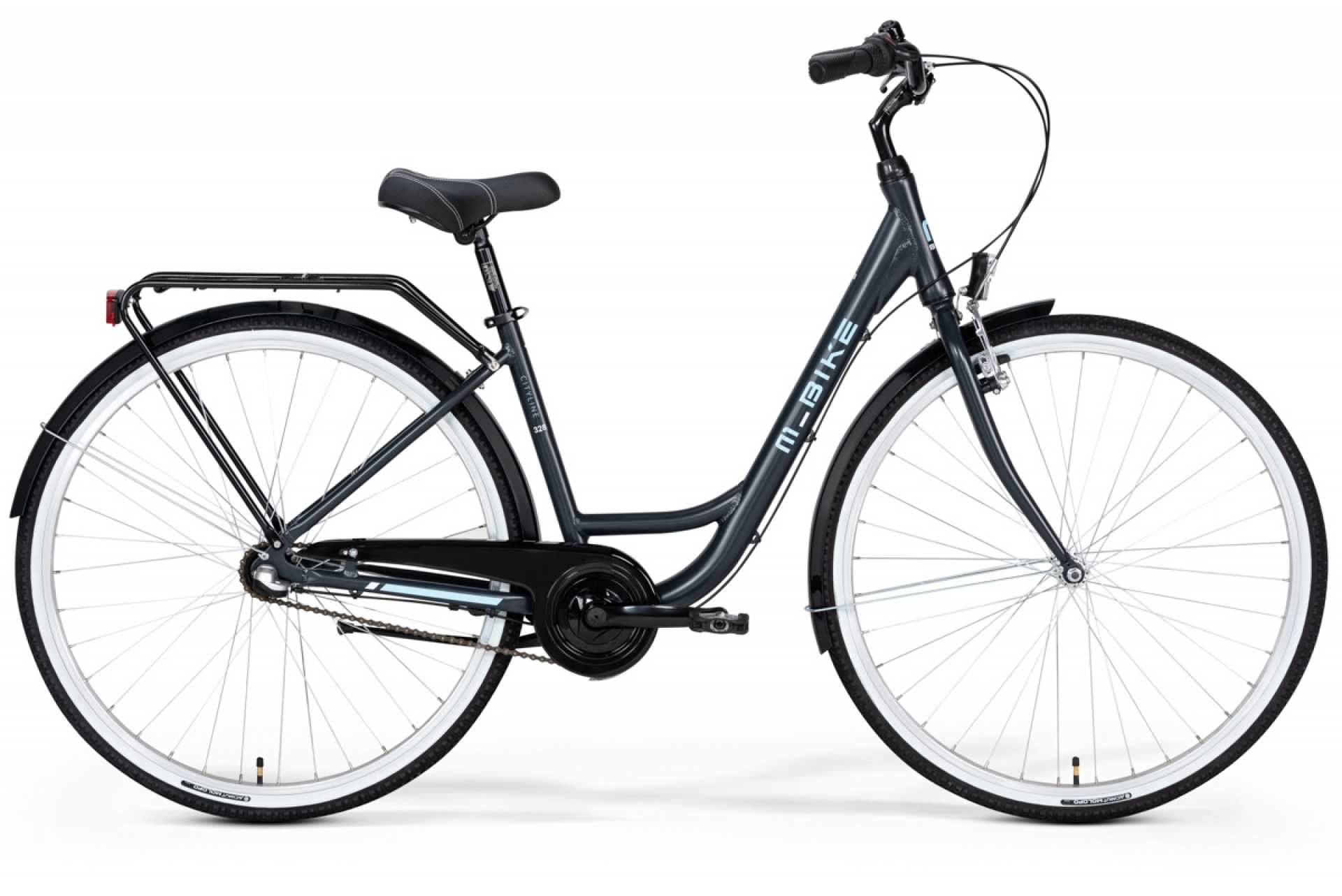 Rower miejski M_Bike Cityline 328 - czarny + gratis i raty 0%