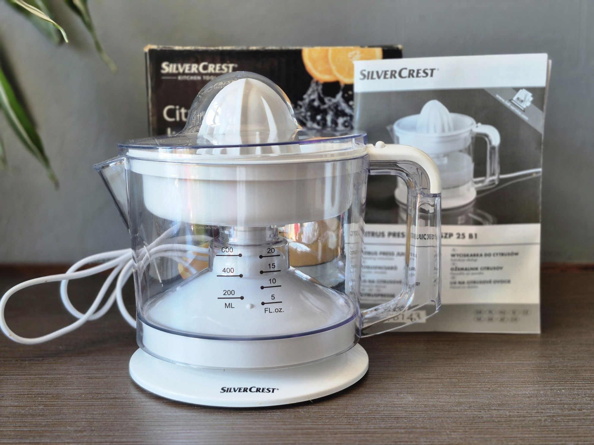 Nowa wyciskarka do cytrusów Silver Crest 23W 600ml