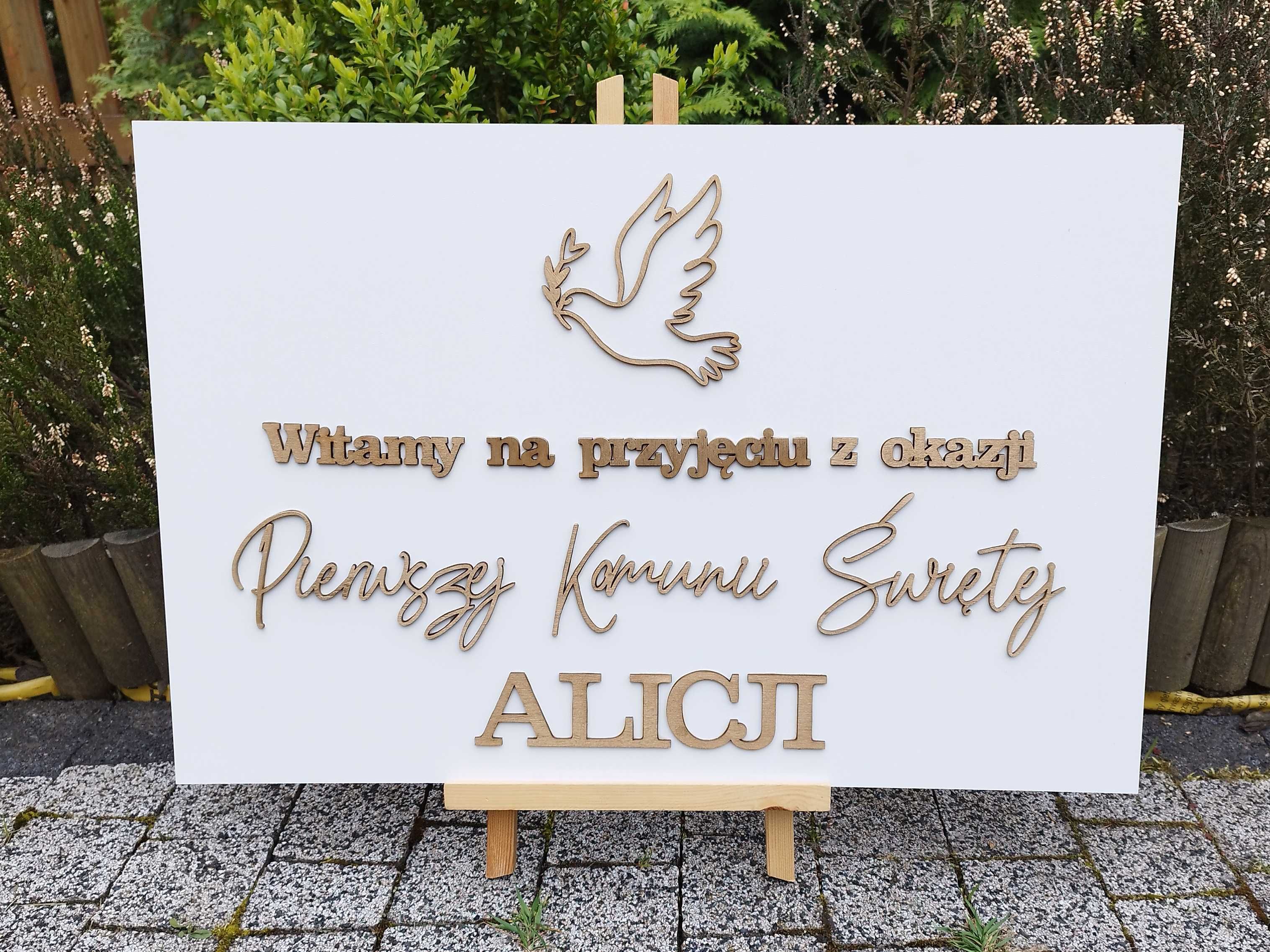 Tablica Powitalna Pierwsza Komunia Chrzest