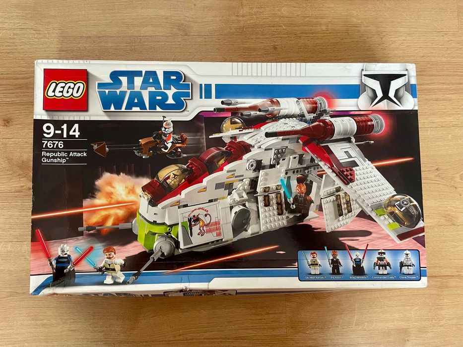 Lego Star Wars 7676 Republic Attack Gunship NOWY unikat
