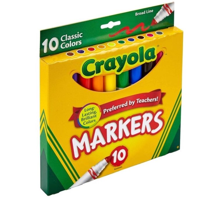 Кольорові маркери, фломастери воскові олівці Crayola (оригінал США)