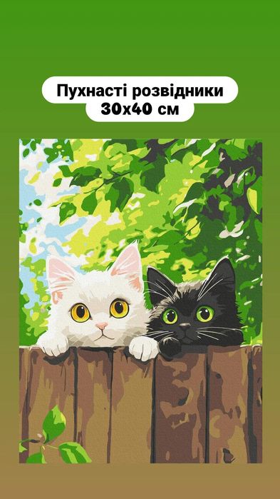 Картини по номерах, оригінальний подарунок