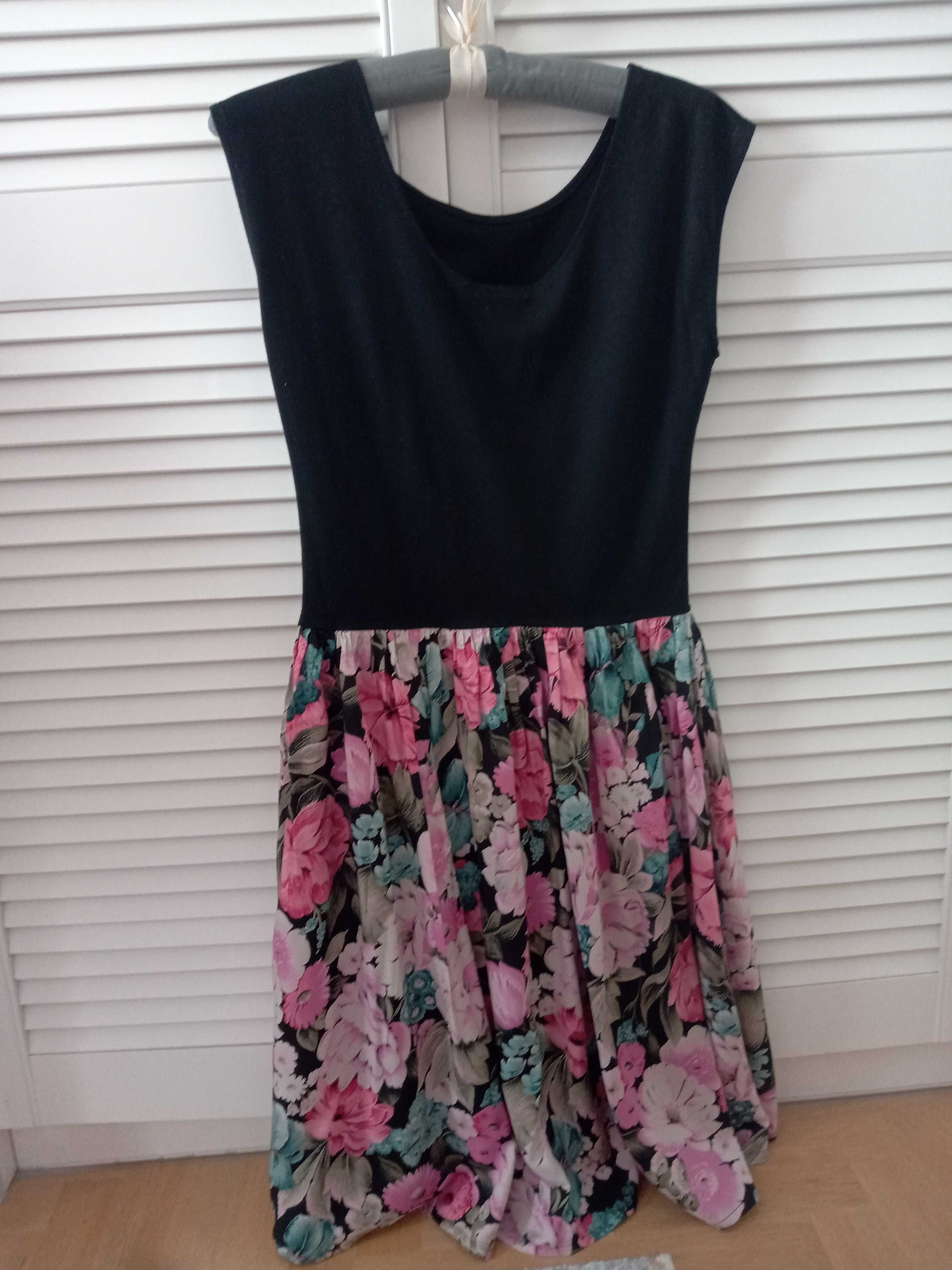 Item dressing sukienka kwiaty 42 40 vintage