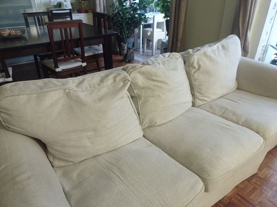 Sofá IKEA Ektorp 3 lugares com capa removível