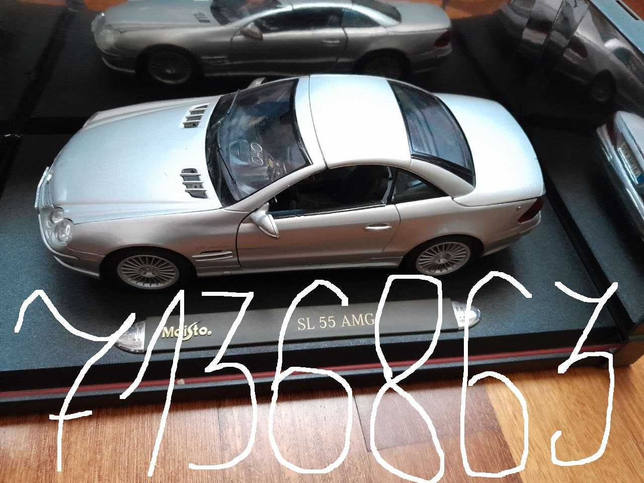 Maisto Mercedes-Benz Sl55 AMG 1:18 серебристый Mercedes-Amg