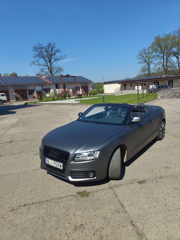 Audi A5 Cabrio 1.8 T śliczne! Szary mat/salon Polska