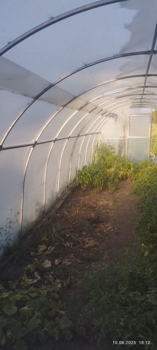 Продам теплицю каркасну з нержавіючої сталі.