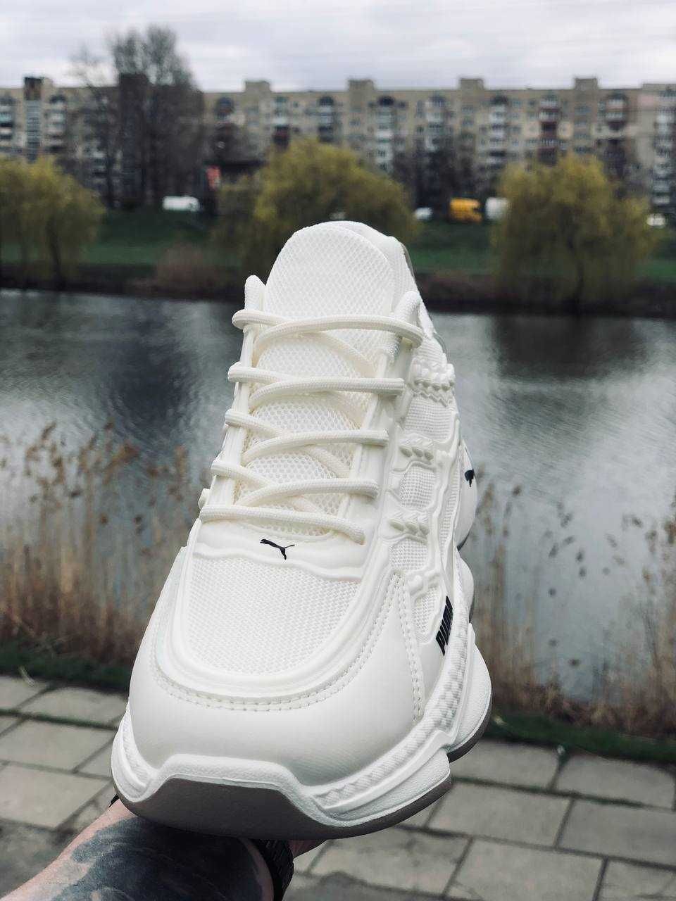 Кроссовки Puma мужские White-Beige. Кросівки Пума чоловічі Супер цена!