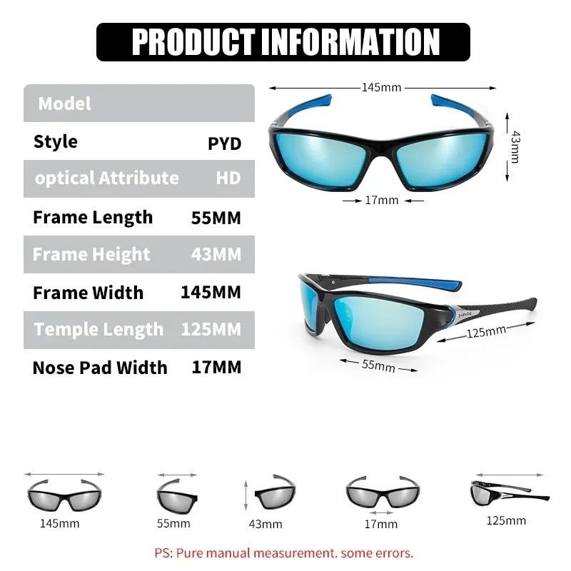 Okulary Sport POLARIZED BLACK - White UV+400