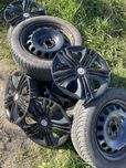 Opony zimowe na metalowych felgach Fulda 205/55/r16.5×100