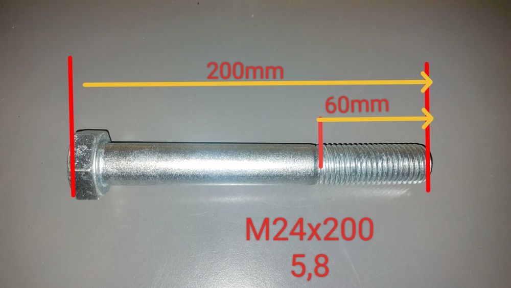 Śruba M 16,20,24,36 szpilki