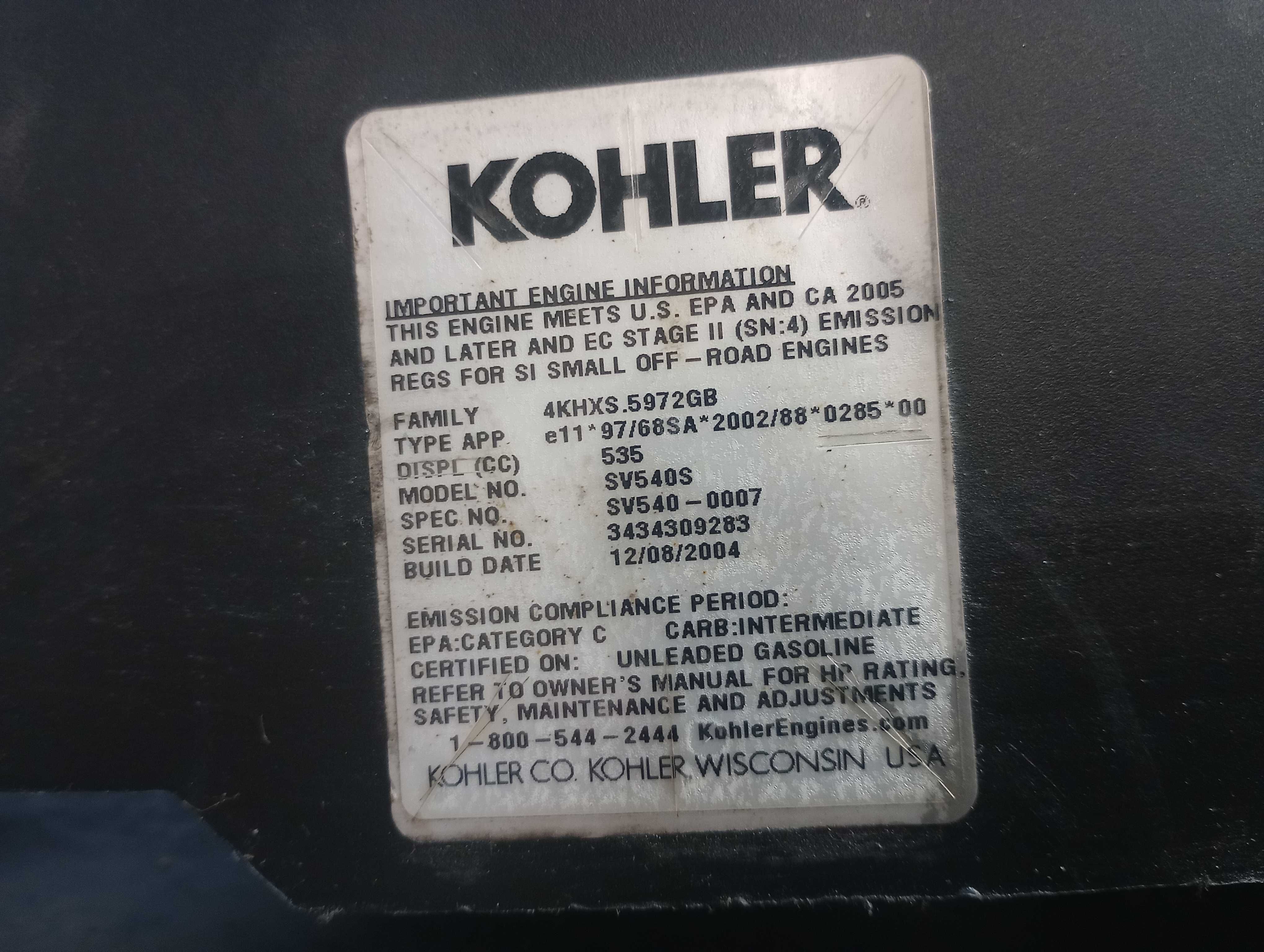 Silnik Kohler Courage  15/17 KM części