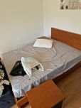 Cama de casal+ 2 mesinhas cabeceira madeira cerejeira
