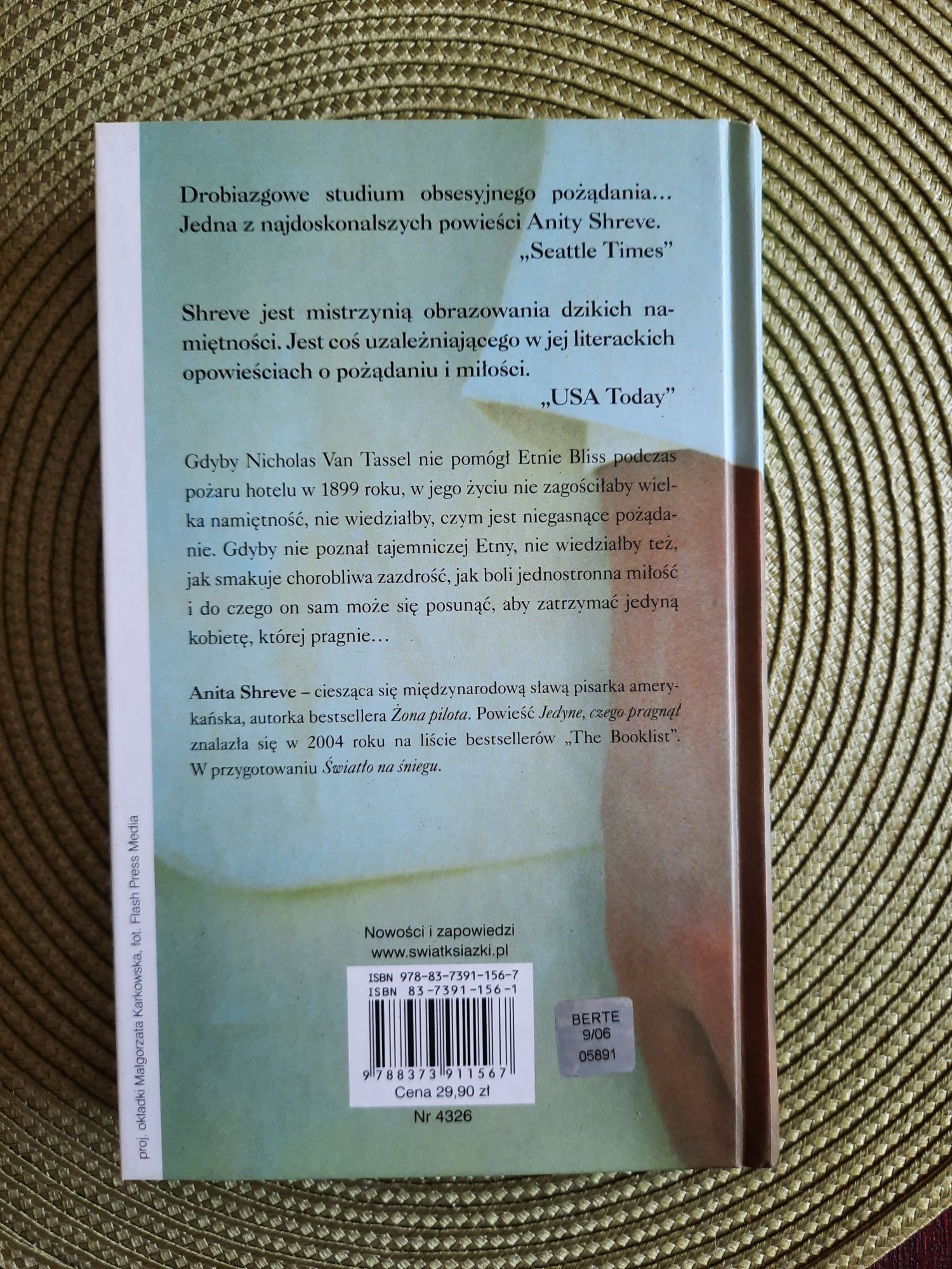Anita Shreve "Jedyne czego pragnął"