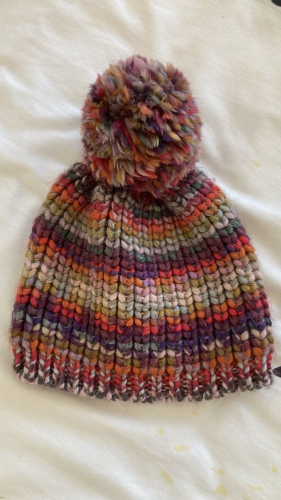 Gorro de menina multicolor