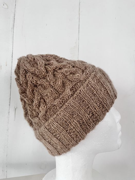 Miękka zimowa czapka wełna alpaka 100%