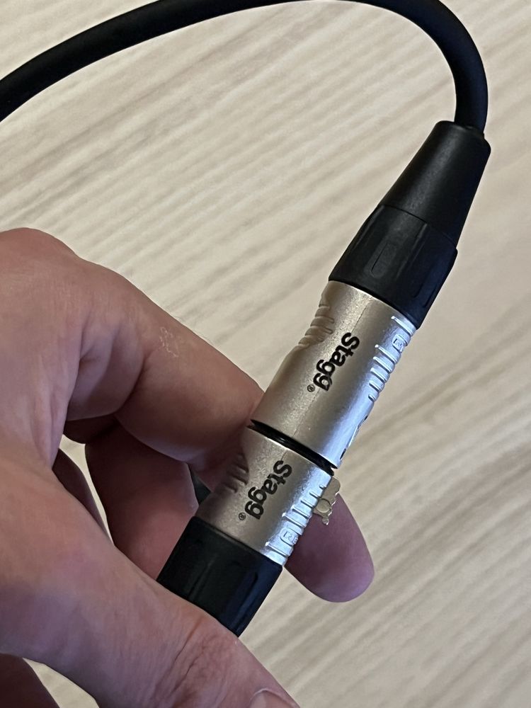 4 Kable XLR STAGG - rozna długość