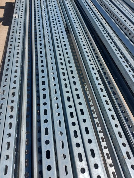 Tubos metálicos galvanizados calha montagem perfis quinados