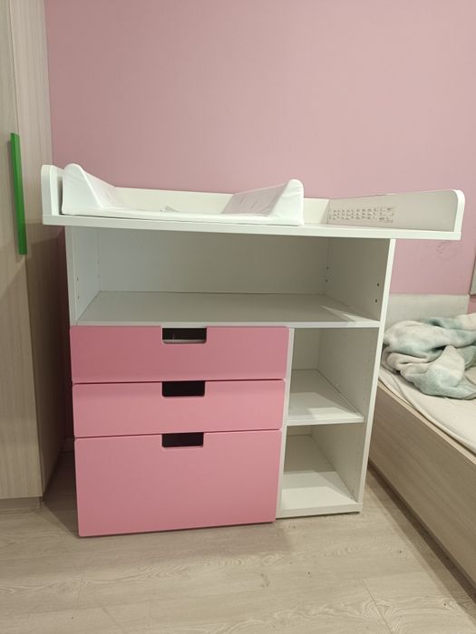 Komoda IKEA + przewijak + organizery – stan bardzo dobry