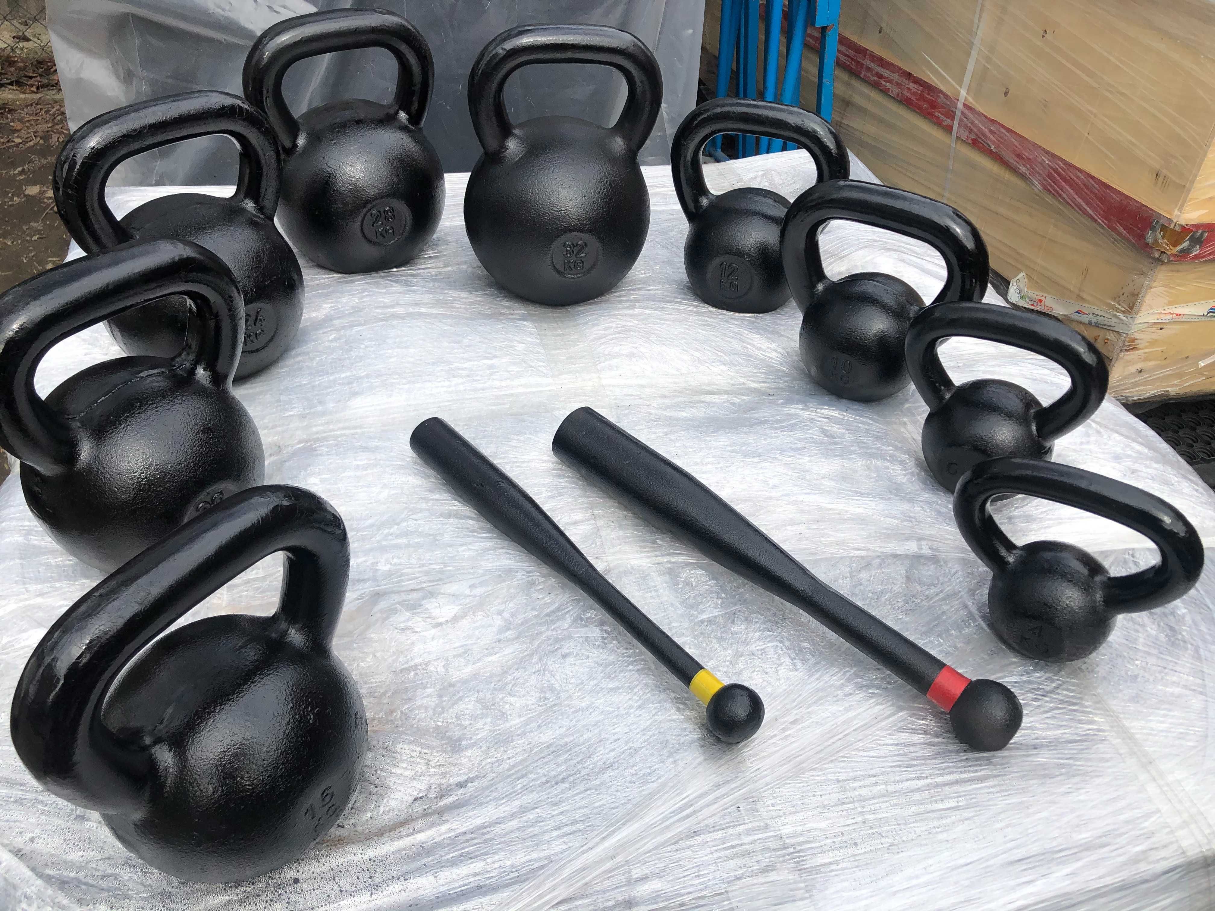 KB Kettlebell Żeliwne Odważnik od 4kg do 32kg oraz 36kg - 64kg