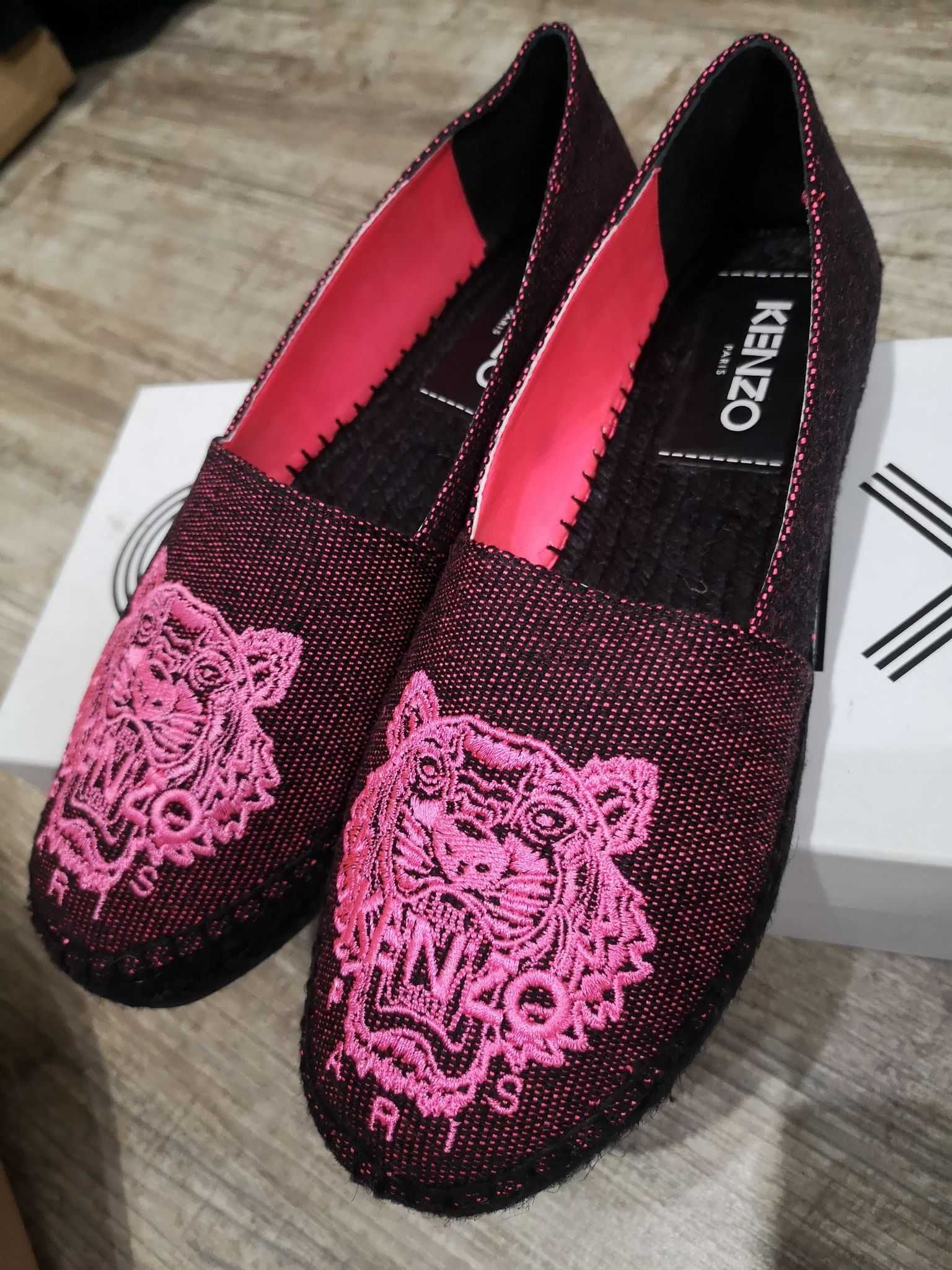 Kenzo tiger espadryle tygrys NOWE karton