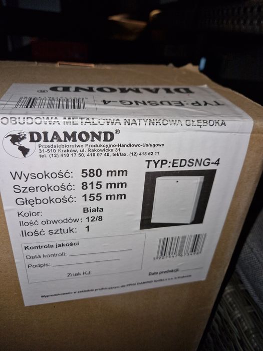 Diamond szafki instalatorskie, obudowa natynkowe, rozdzielacza