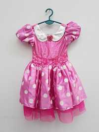 Różowa sukienka przebranie Myszka Minnie 104 A2091