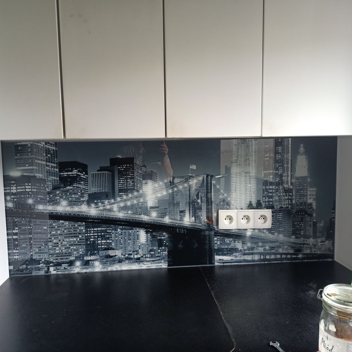 Panel ścienny szklany do kuchni