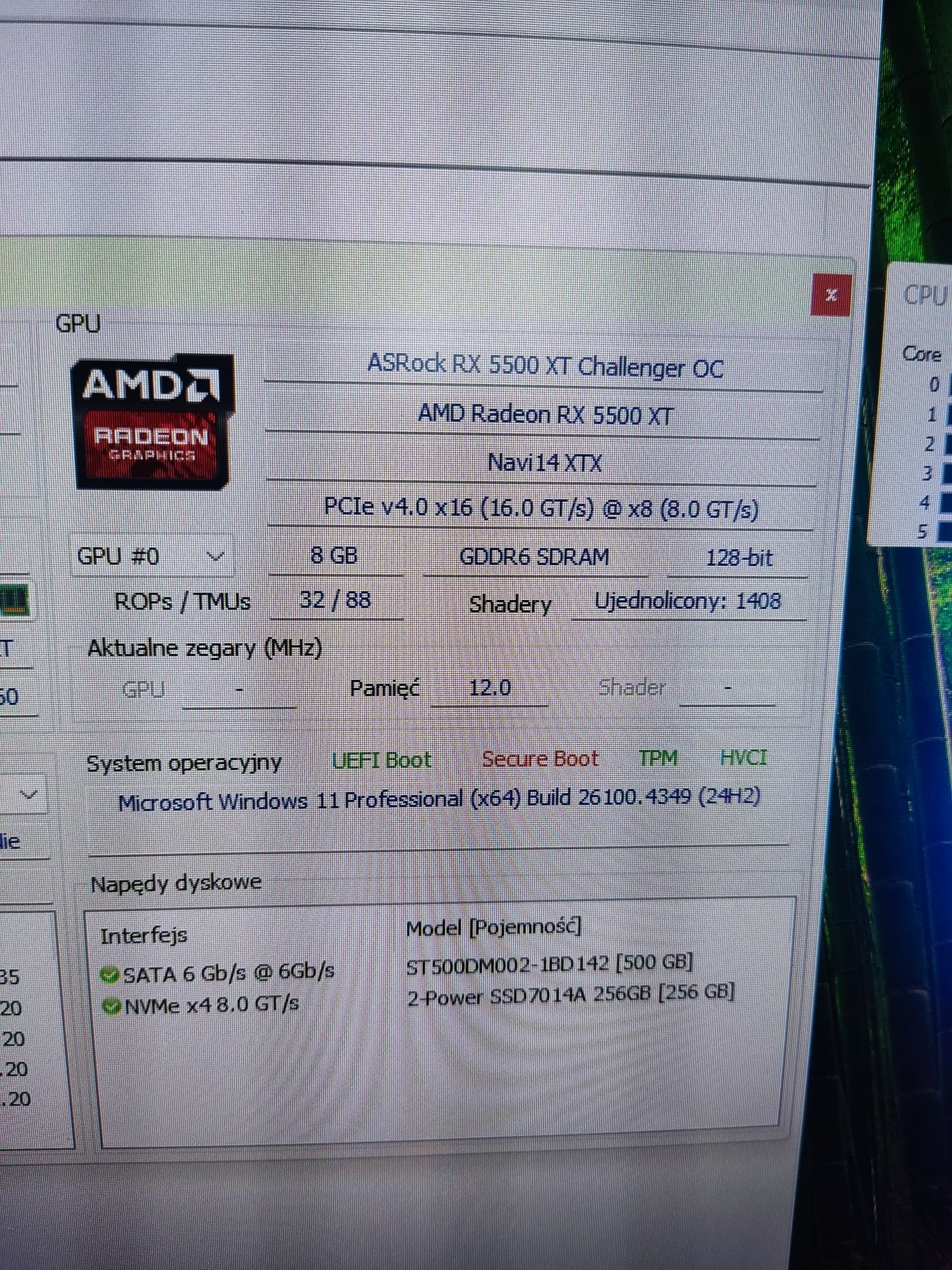 Komputer stacjonarny AMD Ryzen 5 5500/RX/NVME do Gier e-sportu