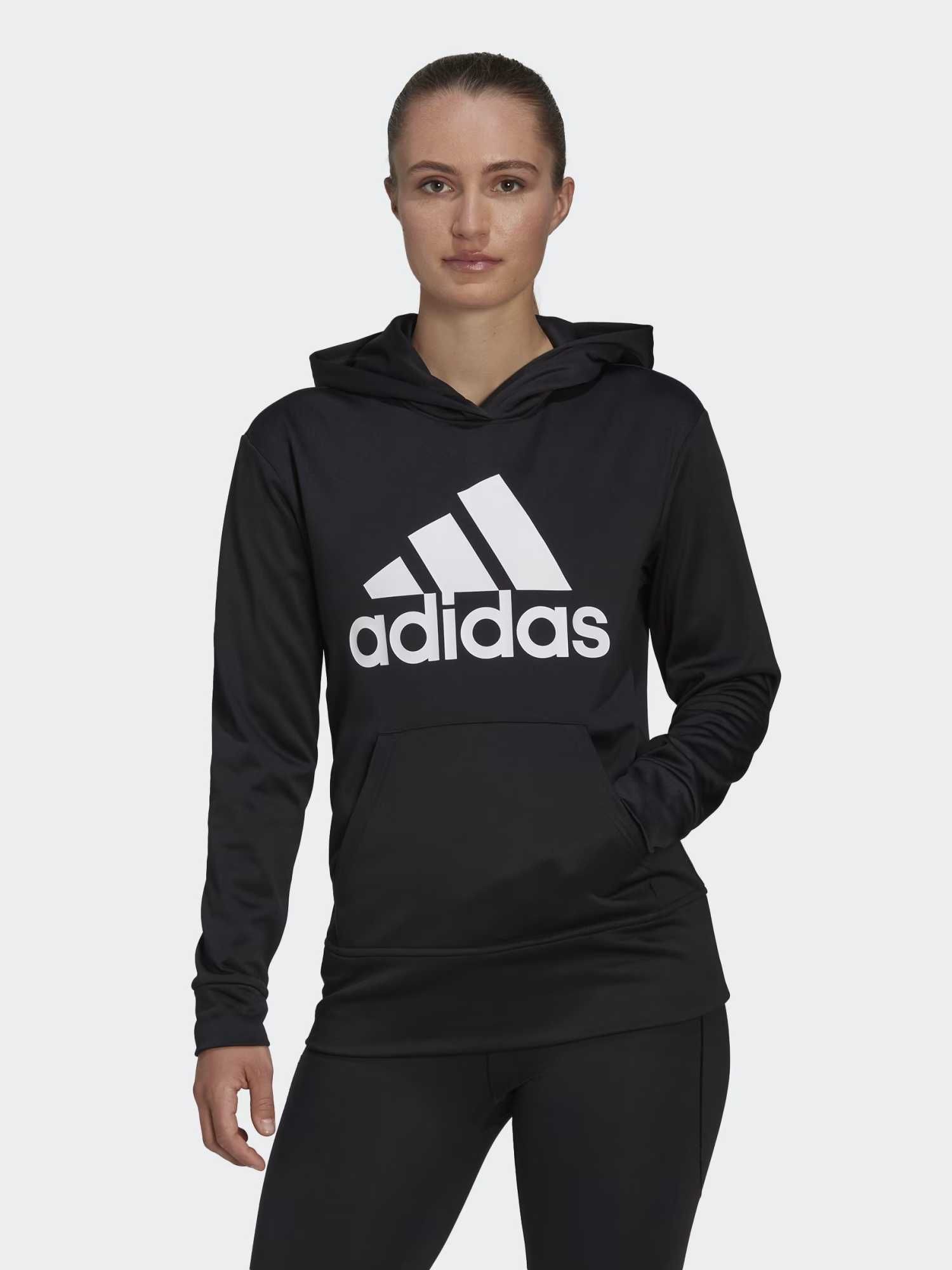 Adidas damska bluza treningowa AEROREADY Big LOGO HOODIE r. S | HD3906