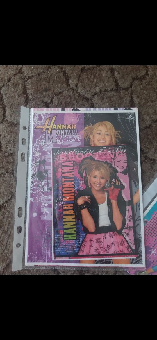 Set zestaw Hannah Montana karteczki plastikowe breloczki album