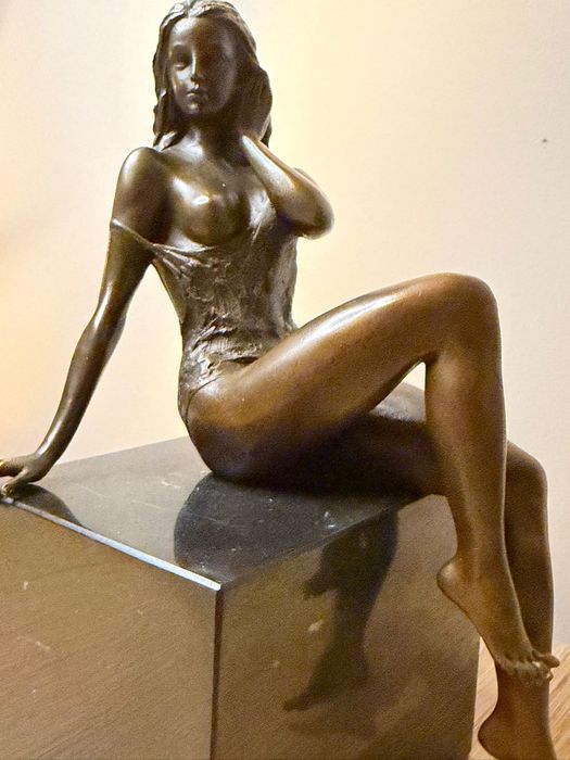 Фигура Скульптура Эротика Бронза Подпись