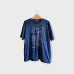 Granatowy t-shirt z nadrukiem C&A XL