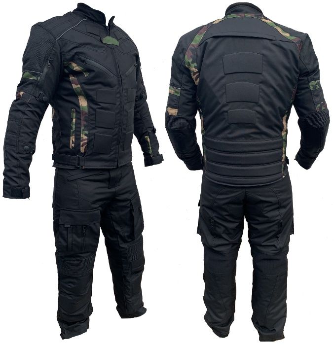 Spodnie Motocyklowe Tekstylne Z Protektorami i Podpinką od S do 7XL