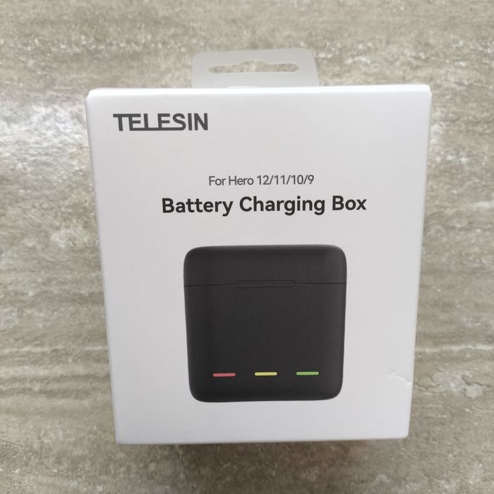 Бокс для екшн камер/Зарядний пристрій Telesin для GoPro 9/10/11/12
