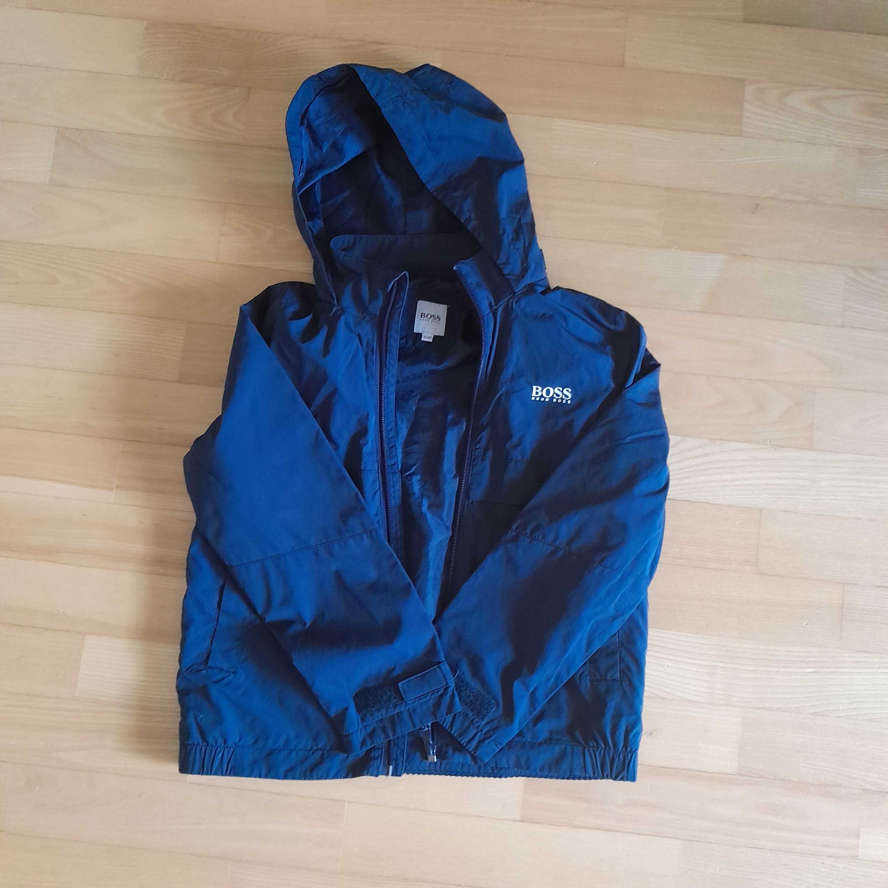 Kurtka wiatrówka przejściowa hugo boss z kapturem rozmiar 126 cm