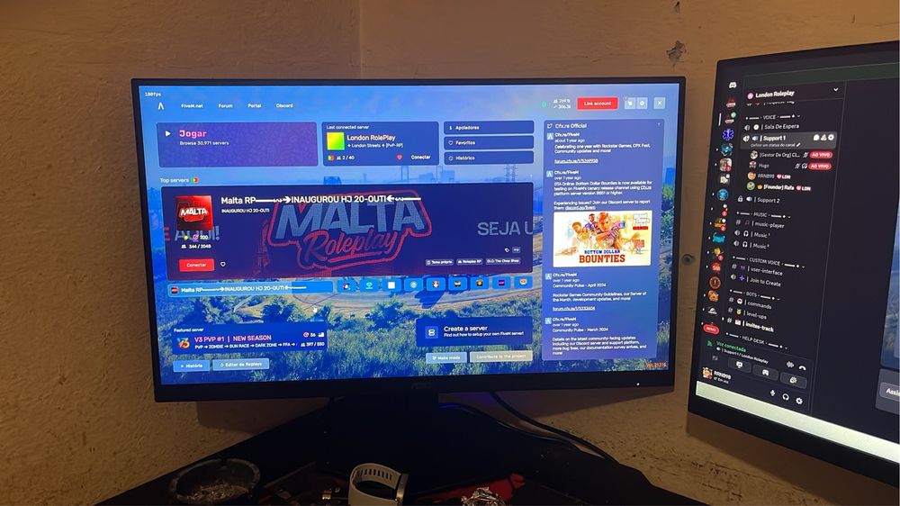 Pack gaming teclado monitor e microfone