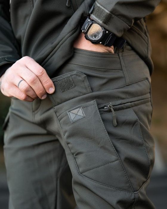 Тактичні сірі штани софтшел MAXIMUS / Тактические штаны софтшел