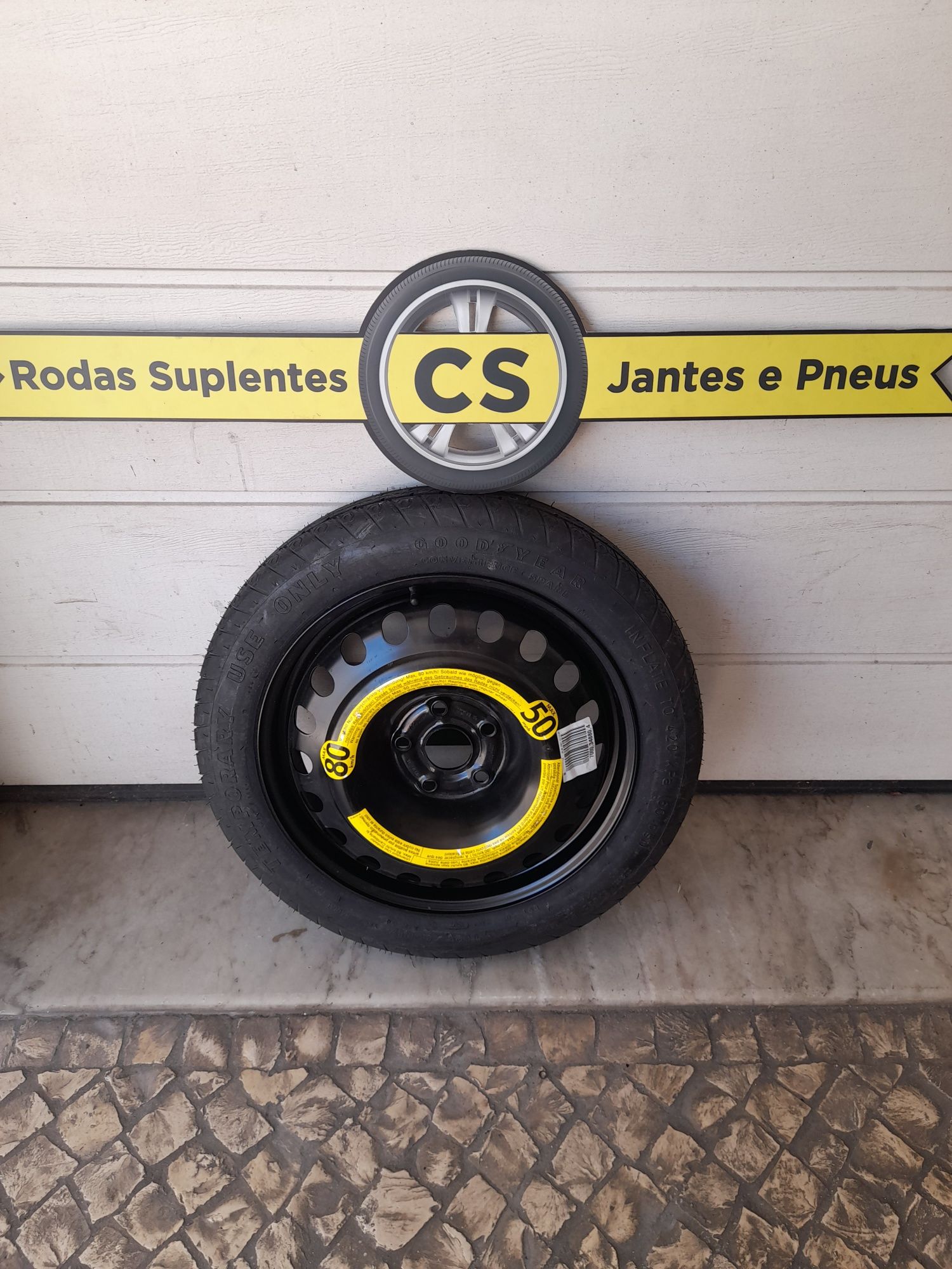 Roda suplente jante 16,17, 18, 5x112 VW Audi Seat pneu FINO emergencia