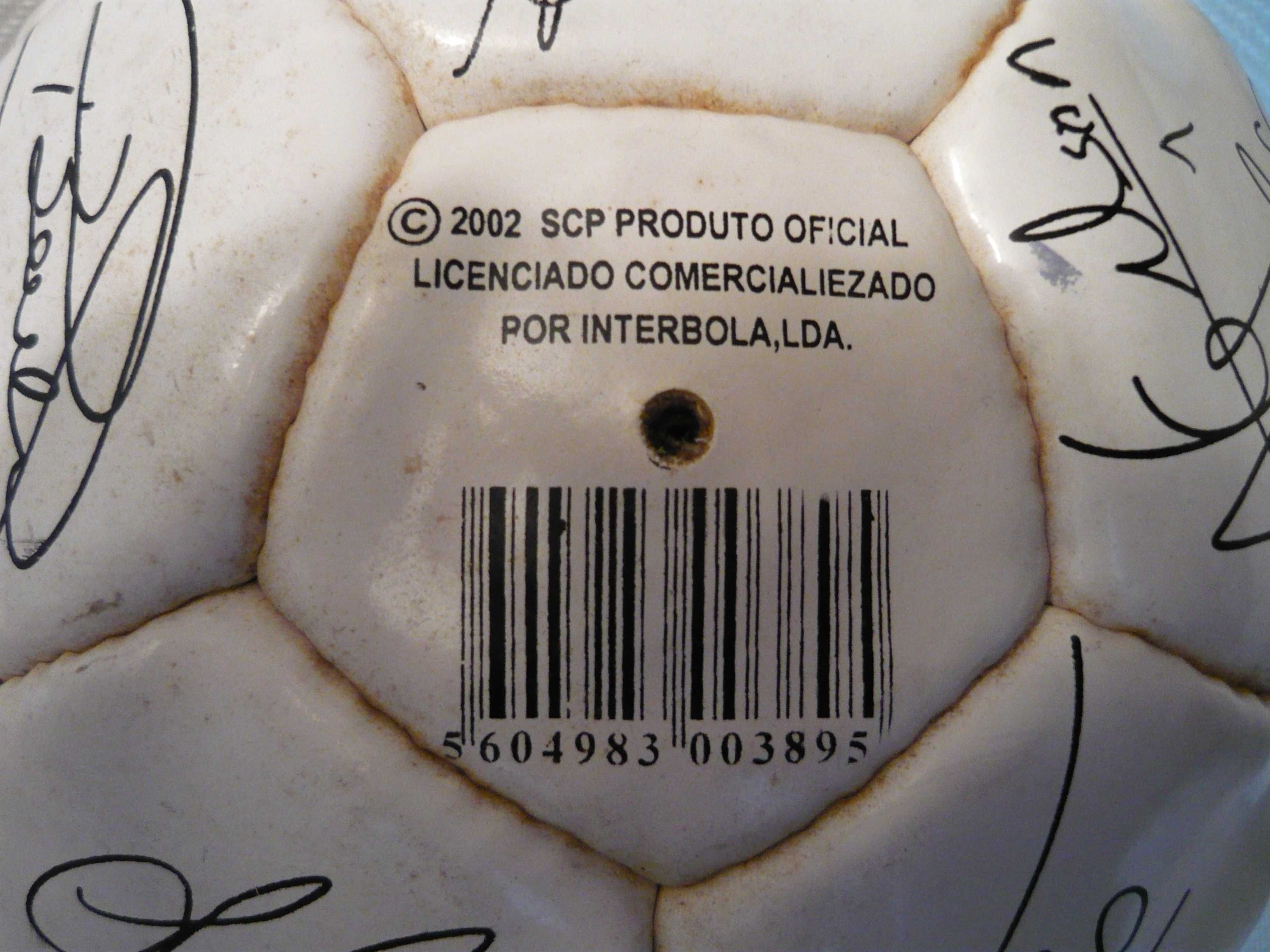 Bola SCP Oficial - Autografo Cristiano Ronaldo 2002/03 Colecionadores