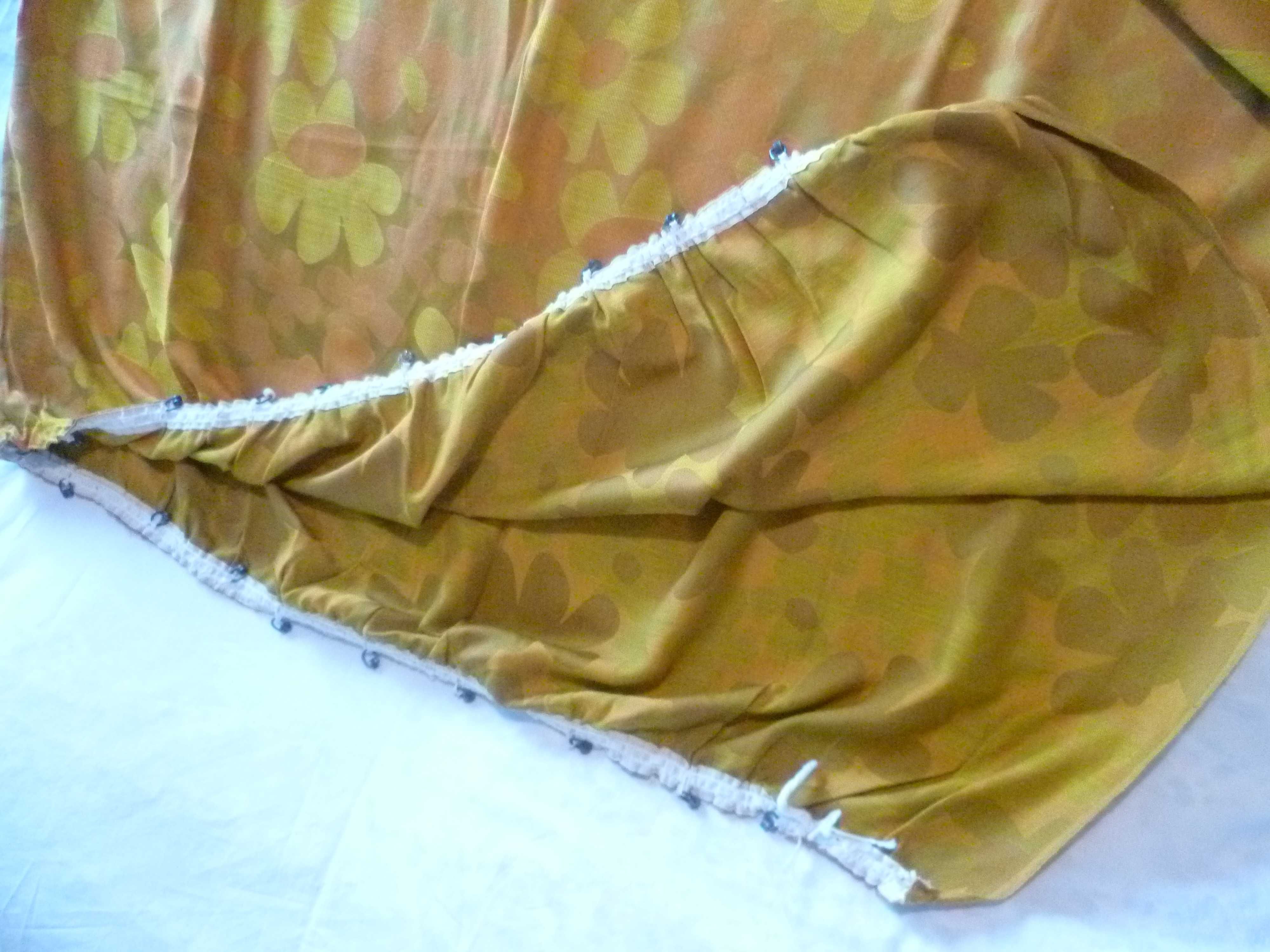 Cortinado FlowerPower anos 70 VINTAGE da Alemanha 245 x  163 cm