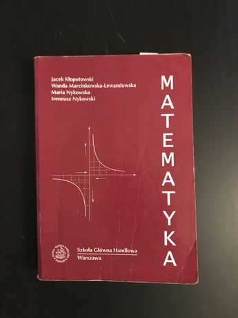 Matematyka - SGH Warszawa 1999 / podręcznik