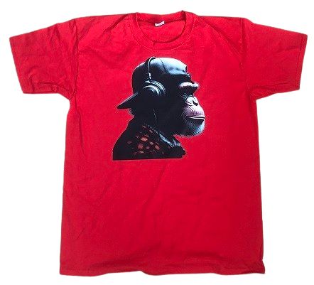 Koszulka Męska Z Nadrukiem Grafika Małpa roz. M