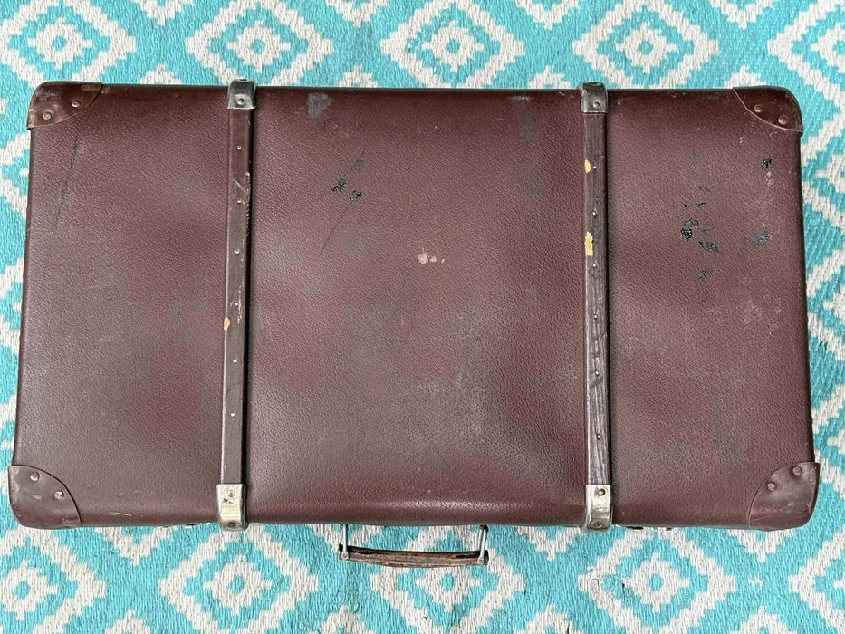 Stara Zabytkowa Niemiecka Walizka w włókna Bałkanowego WYSYŁAM Olx