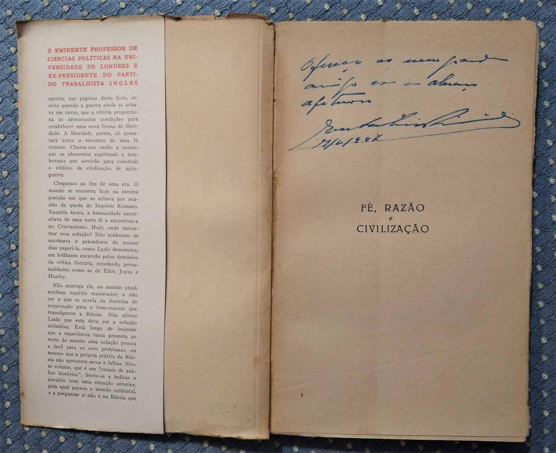 Fé, Razão e Civilização: Ensaio de Análise Histórica Harold Laski 1946